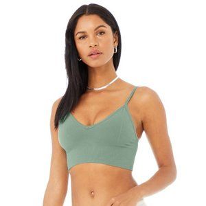 COPY - NWT Alo Soft Seafoam Green Delight Bralette Size Small
